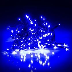 Vánoční řetěz LED 150 15+5 m modré  Retlux