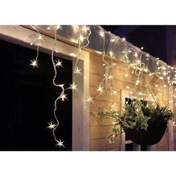 vánoční závěs rampouchy 360 LED 9mx0,7m teplé bílé