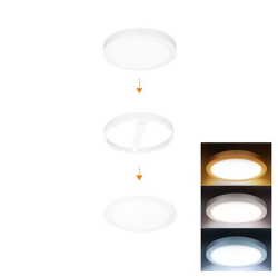 Solight LED mini panel koupelnový 2v1, 3CCT, podhl