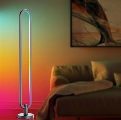 Solight LED smart stojací lampa Rainbow, oválná, w