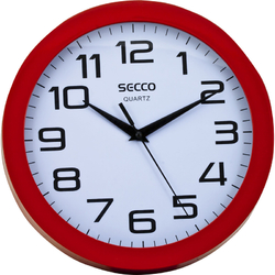 Hodiny SECCO TS6018-47 kruh červené