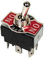 Přepínač kolébkový ON-OFF-ON 2pol.250V/10A