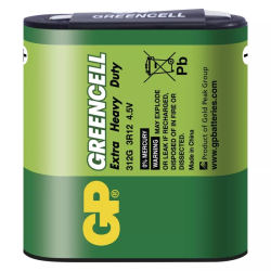Baterie GP GREENCELL 4,5V/3R12 zinková *