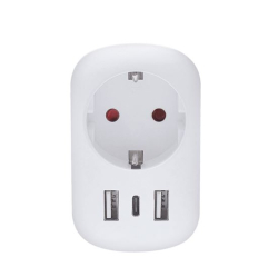 Cestovní adaptér pro  UK -USA  USB A+C
