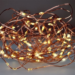 Solight vánoční řetěz měděný, 100x mini LED, 10m, 