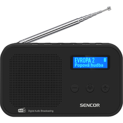 Rádio digitáílní SRD 7200 B DAB+/FM SENCOR ČERNÉ