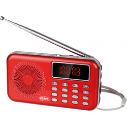 Rádio Sem B-6040 digitální Bravo červené