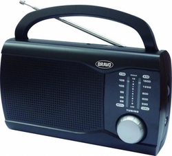 Rádio analogové B-6009 černé Bravo