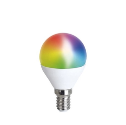 E14 LED 5W miniglobe  RGB SMART WIFI 