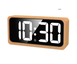 Digitální budík JVD SB3210.1 imitace světlé dřevo